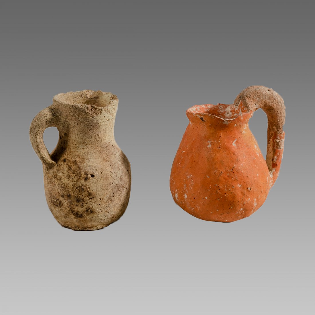 Ancient Holy Land Iron Age Terracotta Vessels c.1400 BC (1 of 2)