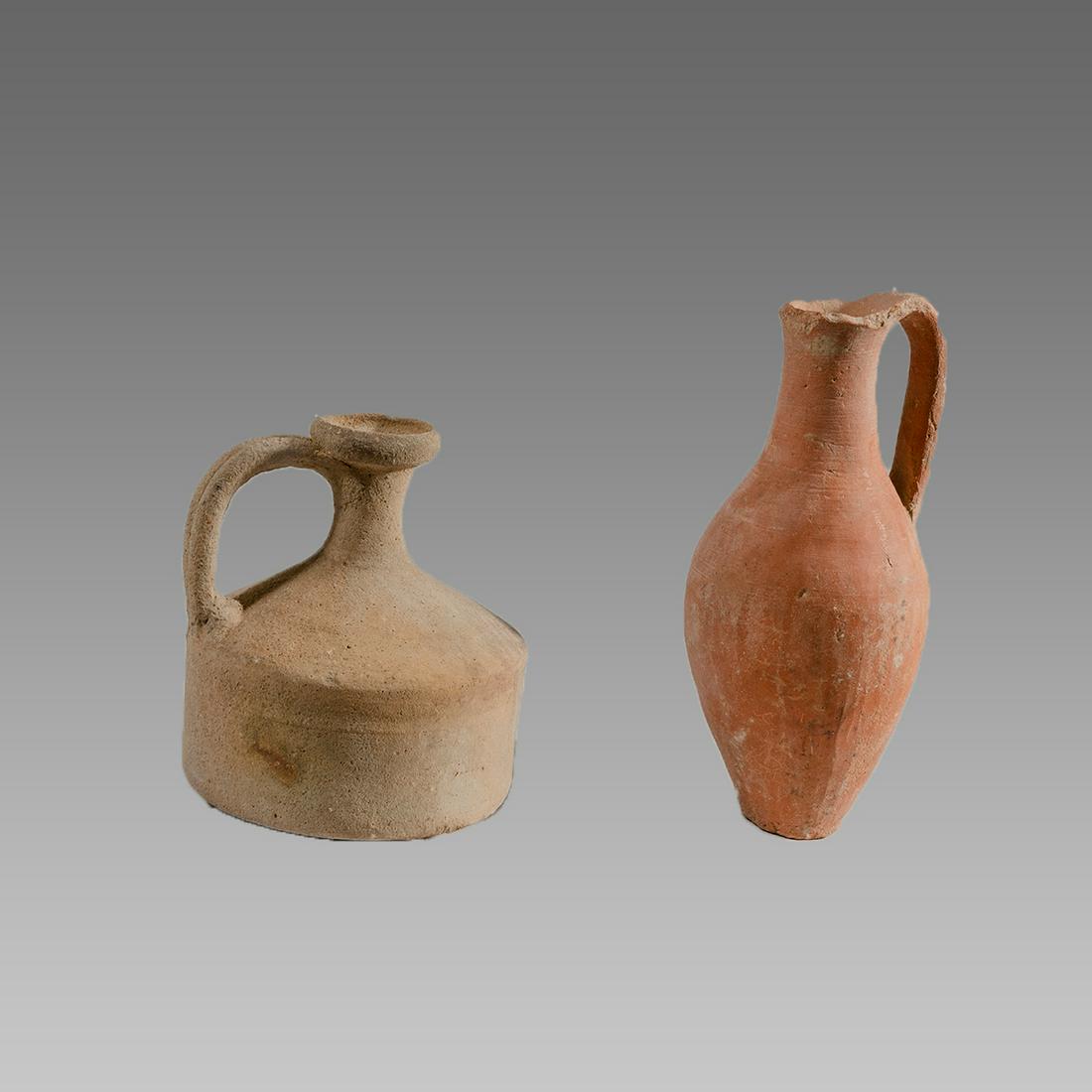 Ancient Holy Land Hellenistic Terracotta Vessels c.100 (1 of 2)