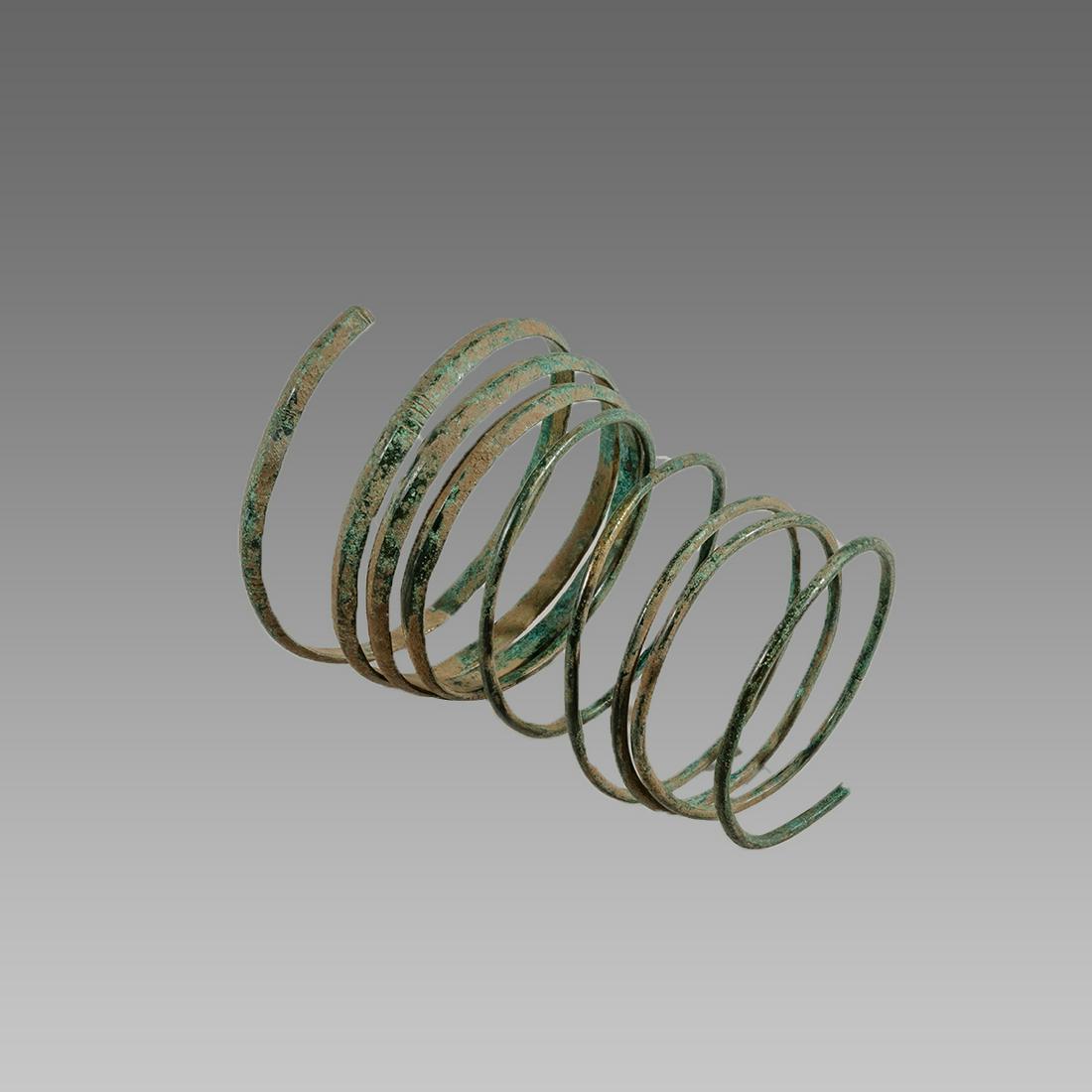 Ancient Roman Bronze Arm Snake Bracelet c.2nd century (1 of 1)