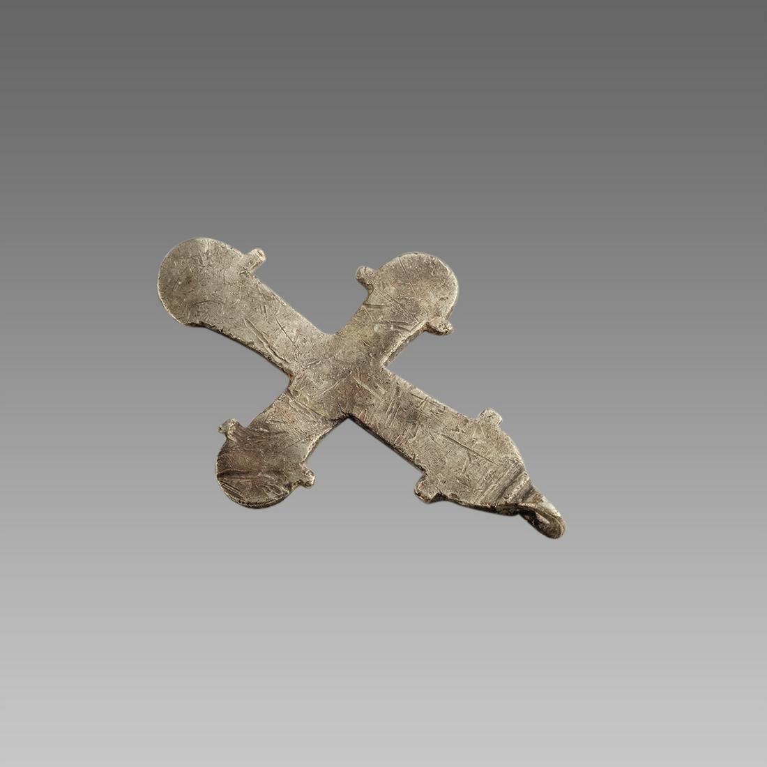 Ancient Byzantine Silver Cross c.8th cent AD. (1 of 1)