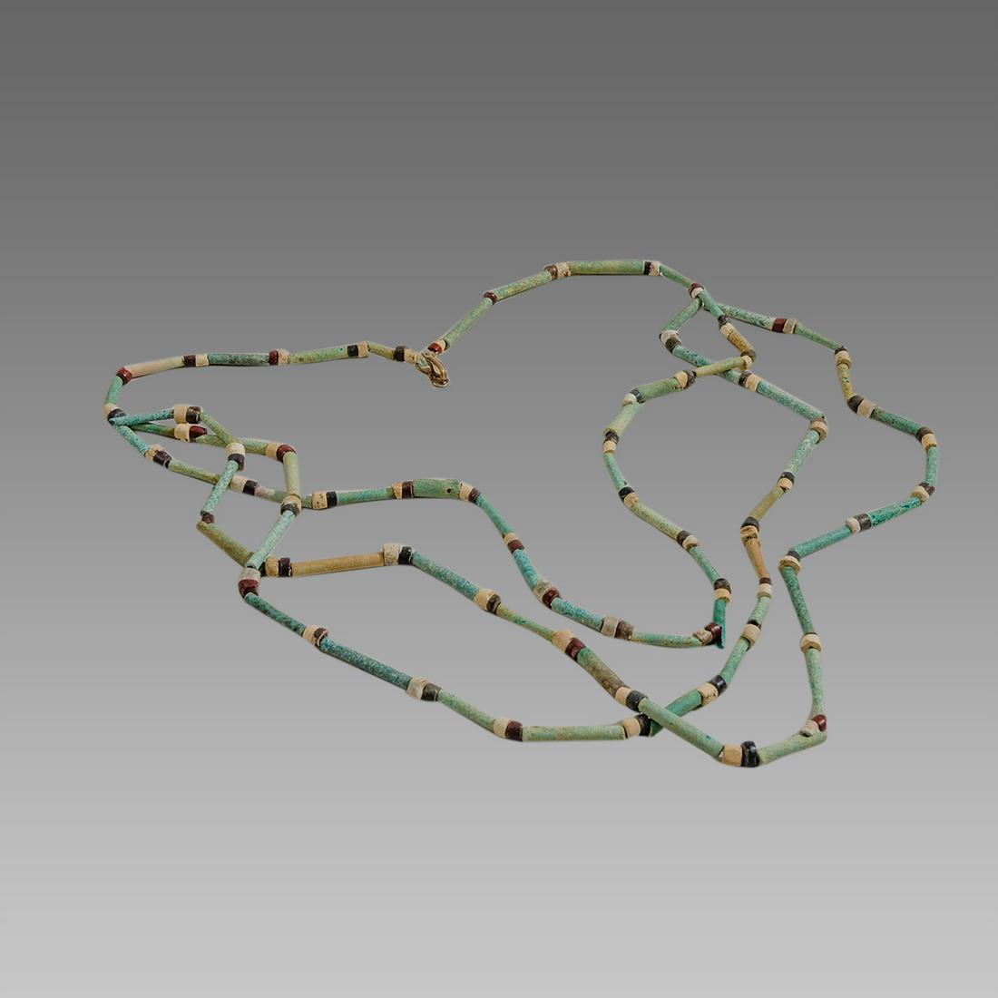 Ancient Egyptian Faience Beads Necklace c.300-50 BC. (1 of 1)