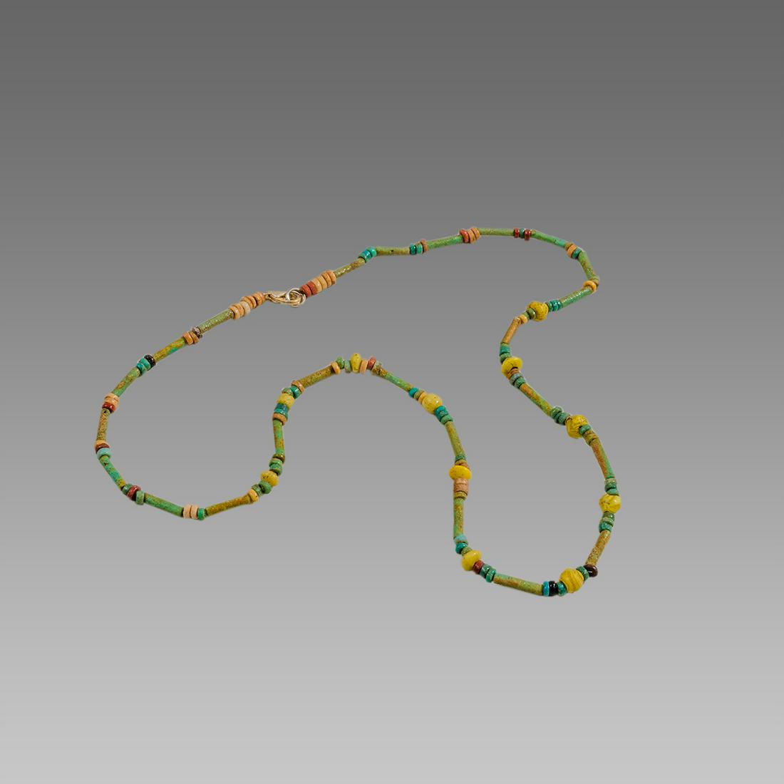 Ancient Egyptian Faience Beads Necklace c.300-50 BC. (1 of 1)