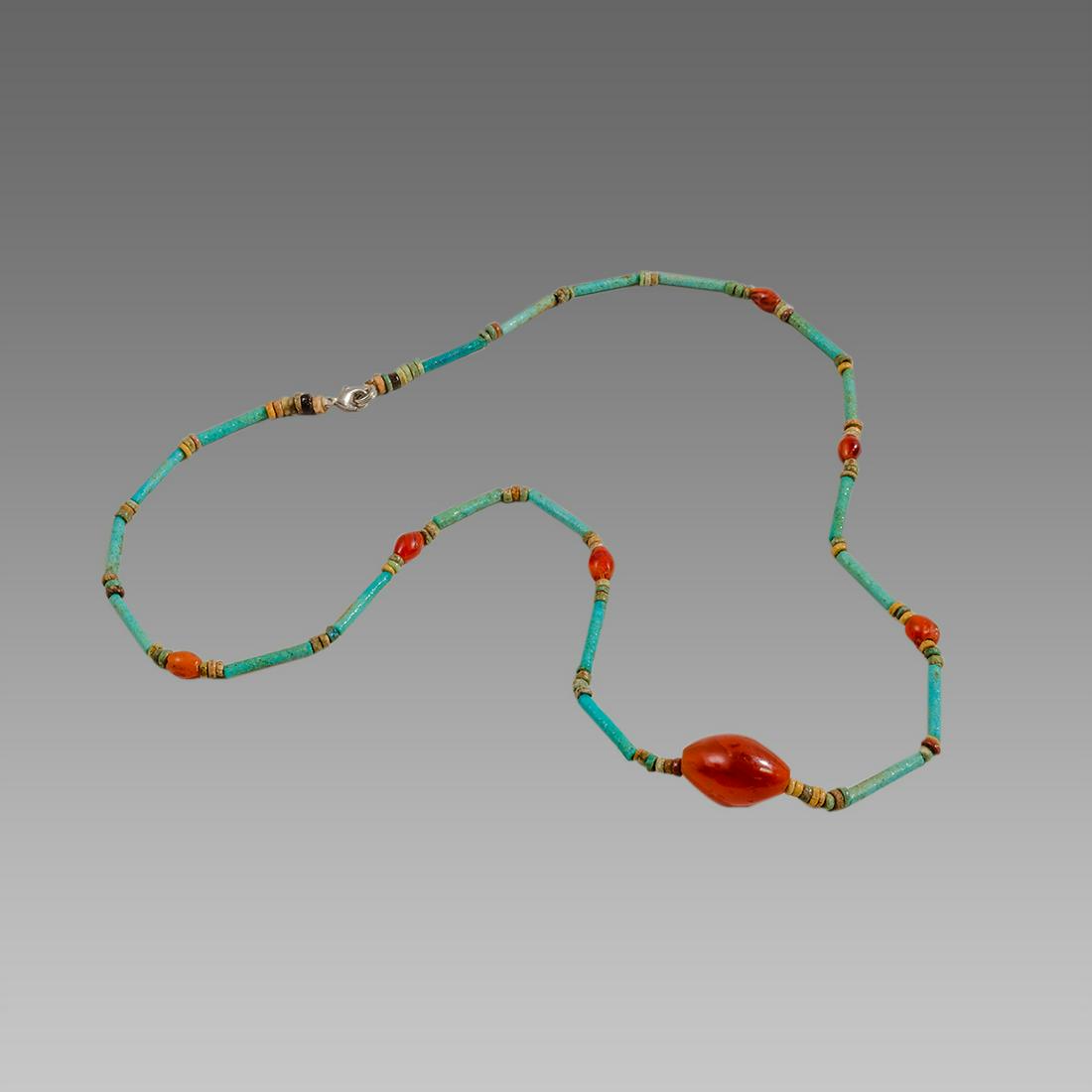 Ancient Egyptian Faience Beads Necklace c.300-50 BC. (1 of 1)