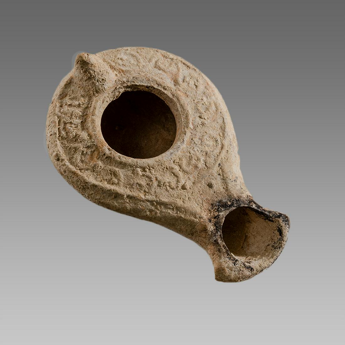 Ancient Holy Land Herodian Terracotta Oil Lamp c.50 BC. (1 of 2)