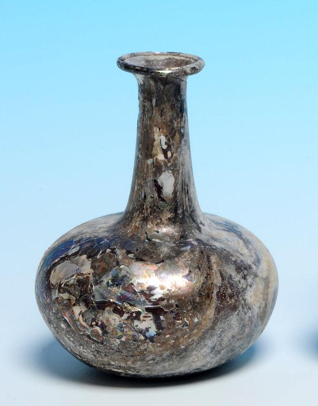 Ancient Roman Purple Glass Bottle c.1st-2nd cent AD. (1 of 1)