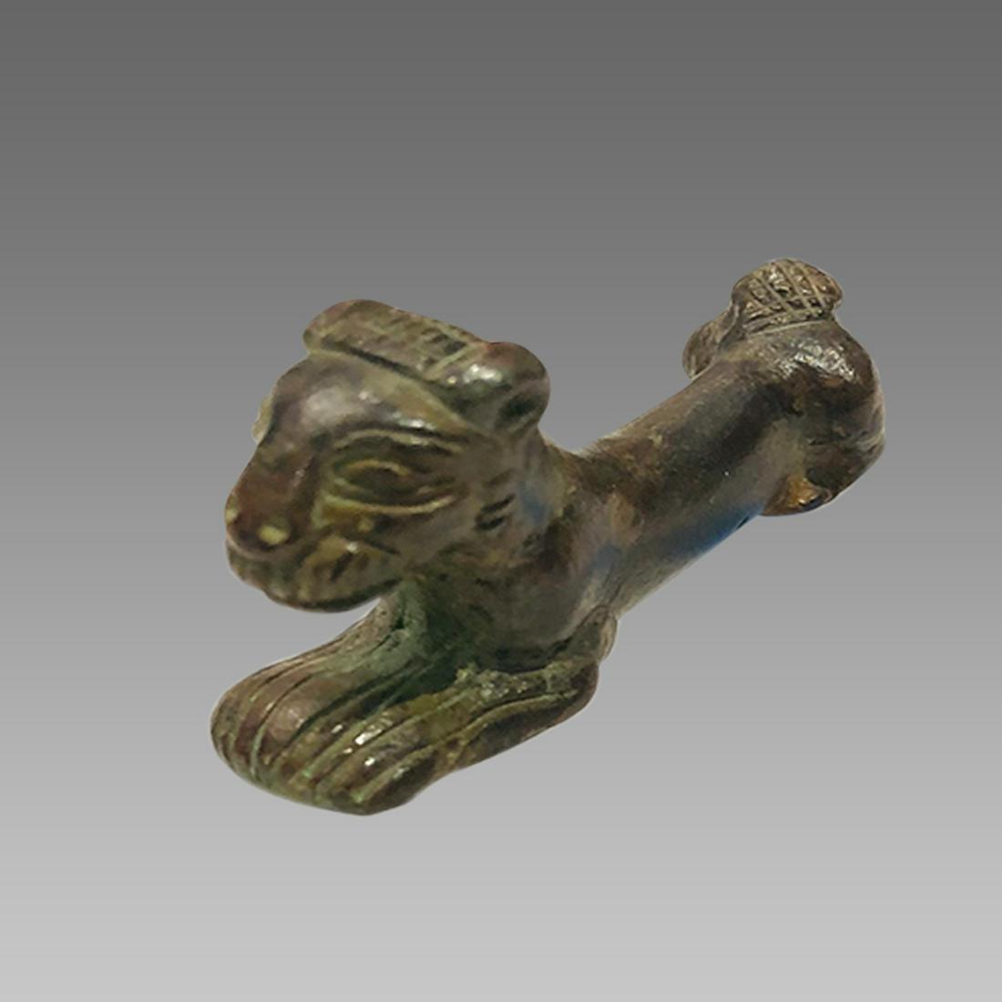 Ancient Roman Bronze Recumbent Lion, attachment, ca. (1 of 6)