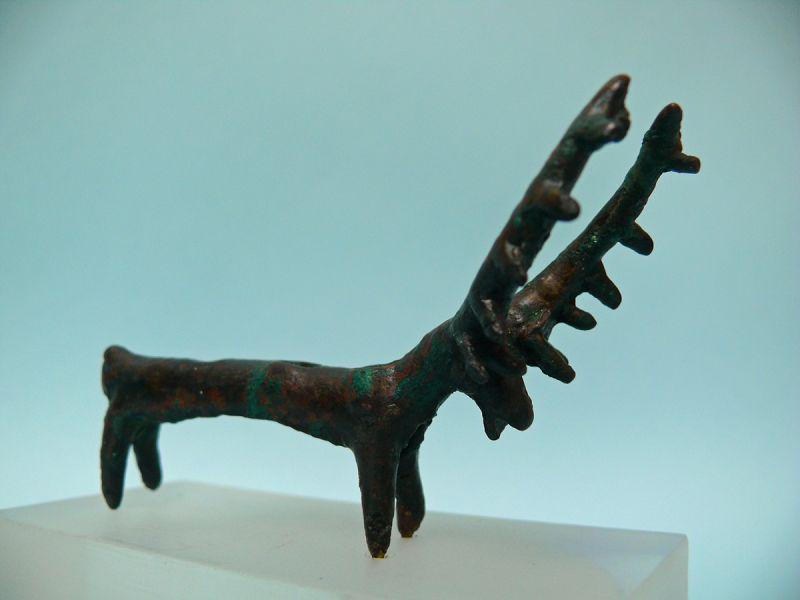 Ancient Iron Age Bronze Antelope, ca 1000 BC. (1 of 5)