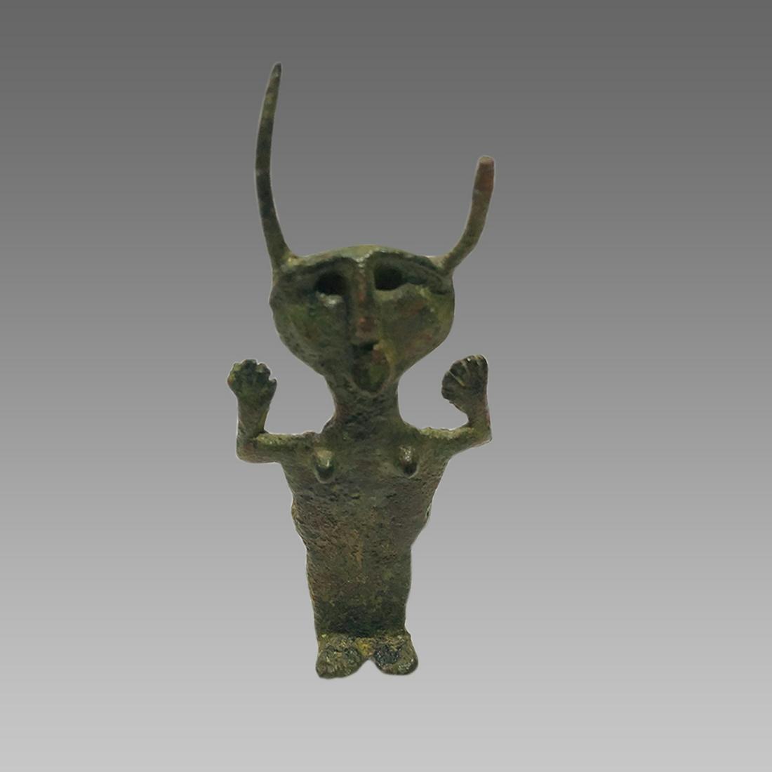 Ancient Luristan, Iron Age, Bronze Idol ca. 900 - 800 (1 of 3)