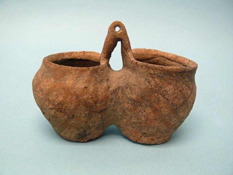 Ancient Holy Land Middle Bronze Age I Twin Jug, (1 of 4)