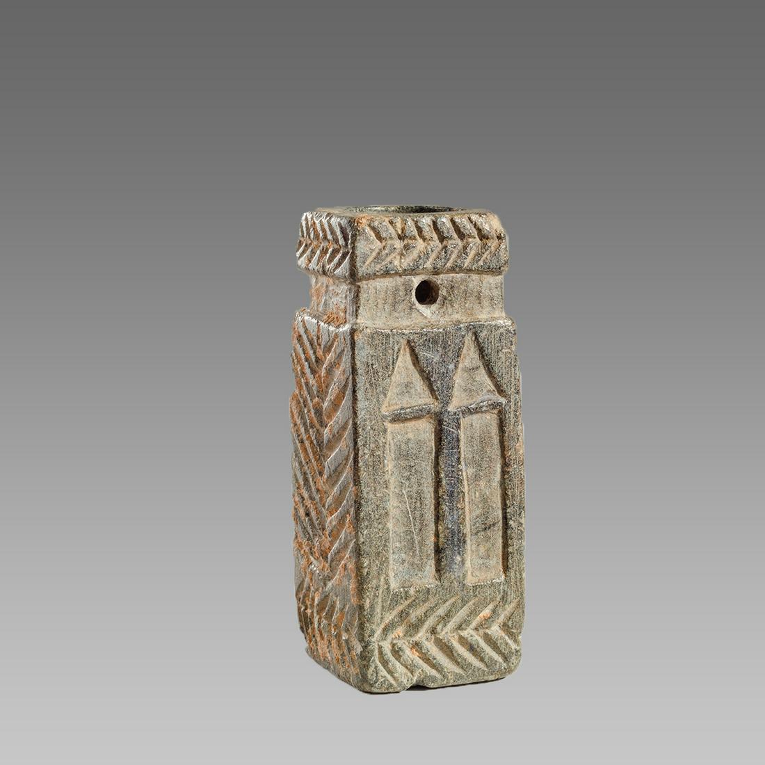 Ancient Byzantine Stone Kohl Vessel c.8th century AD. (1 of 3)