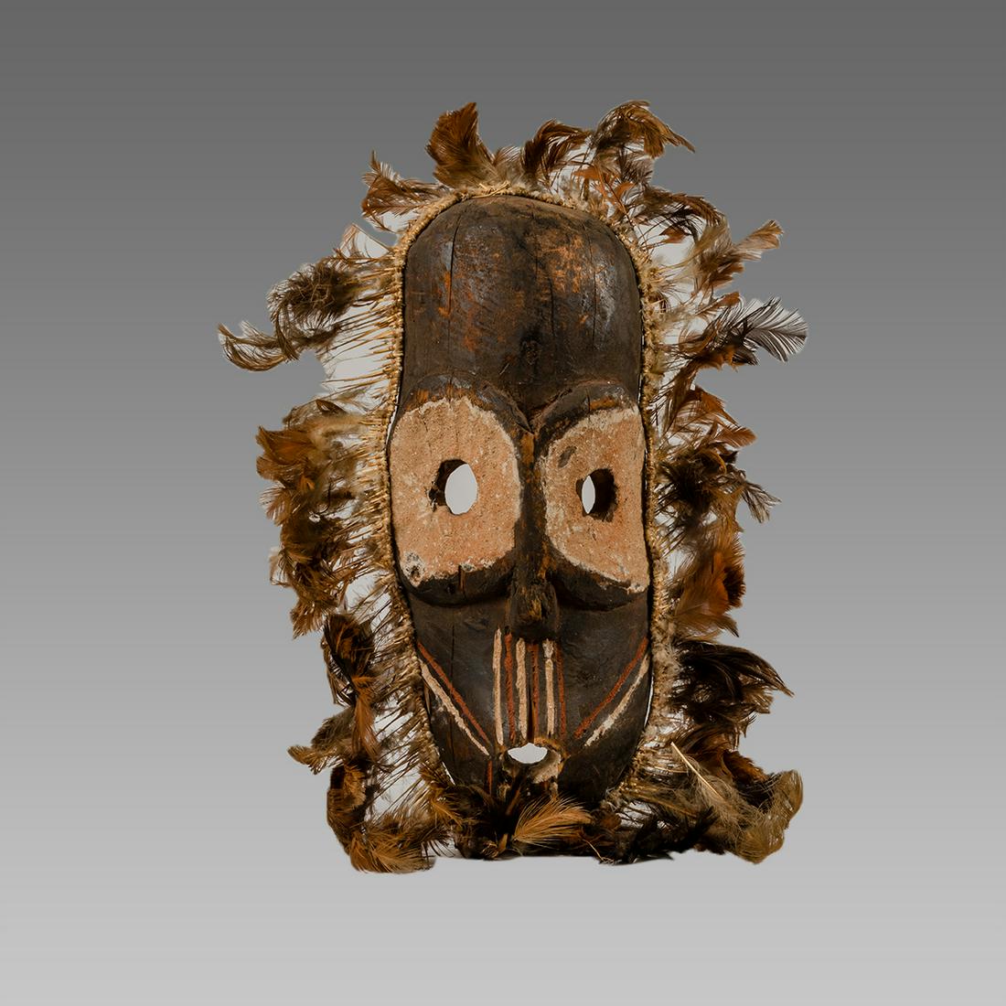 Oceanic Wooden Mask. (1 of 3)