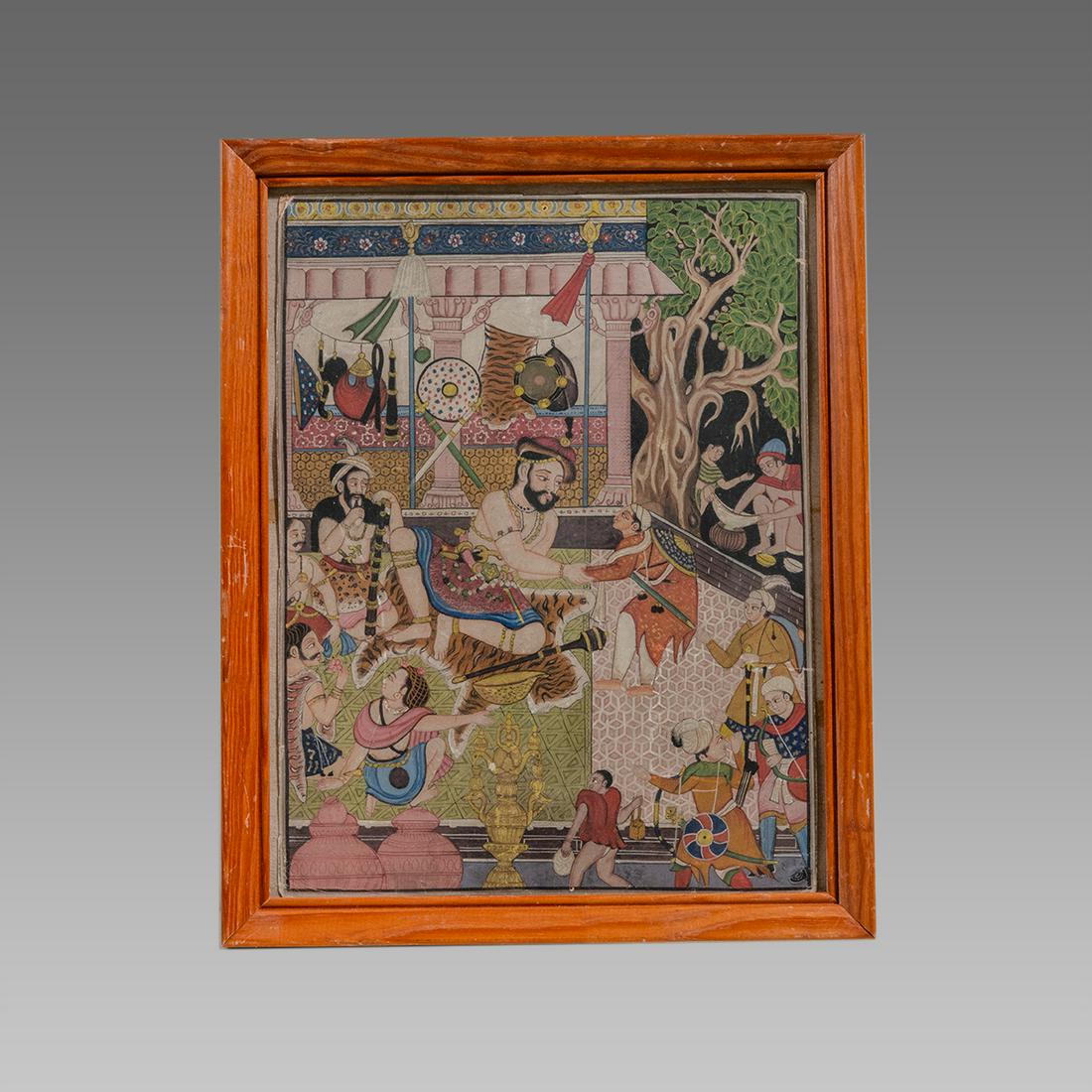 19th century Indian Miniature Painting. (1 of 1)