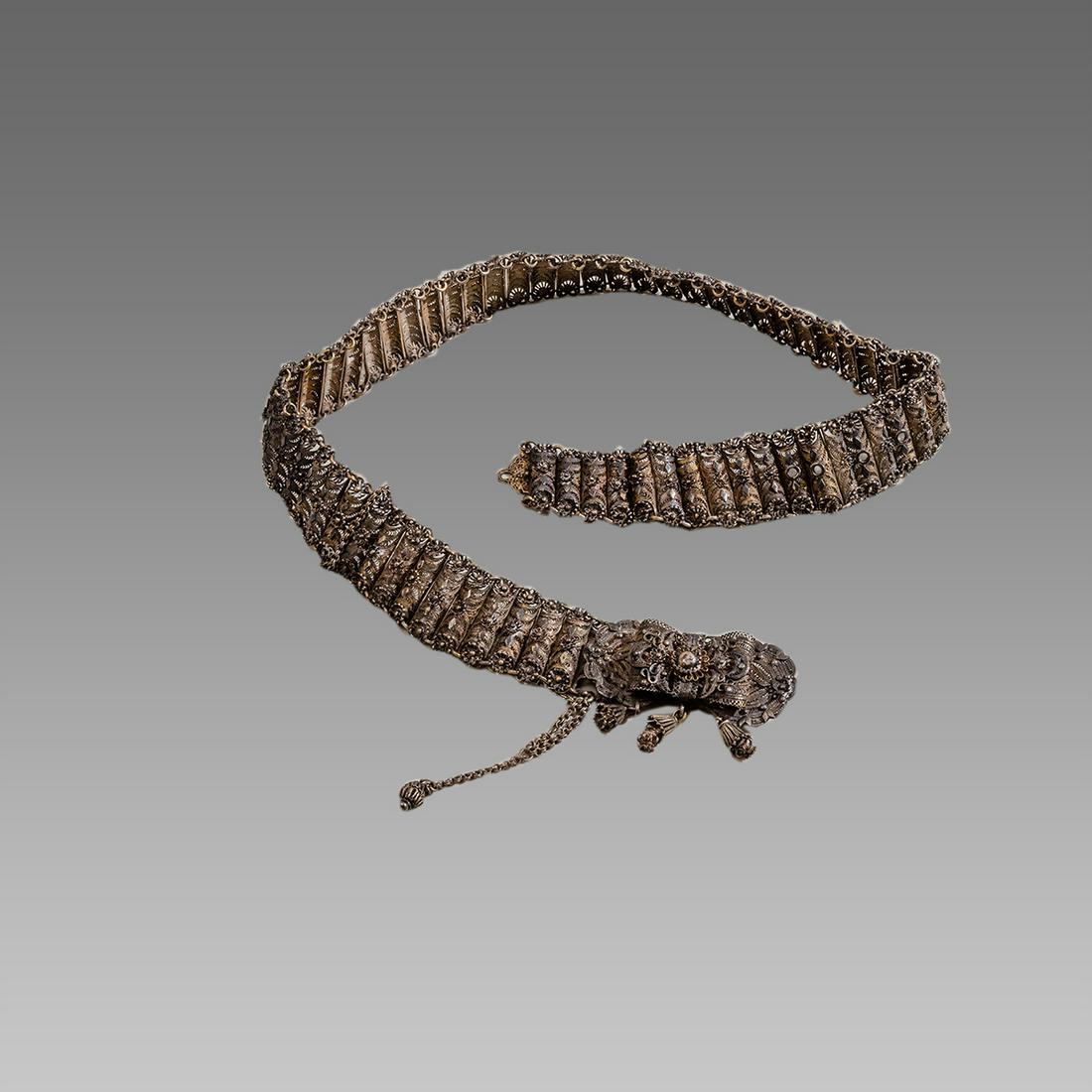 Middle Eastern filigree silver Belt. (1 of 1)