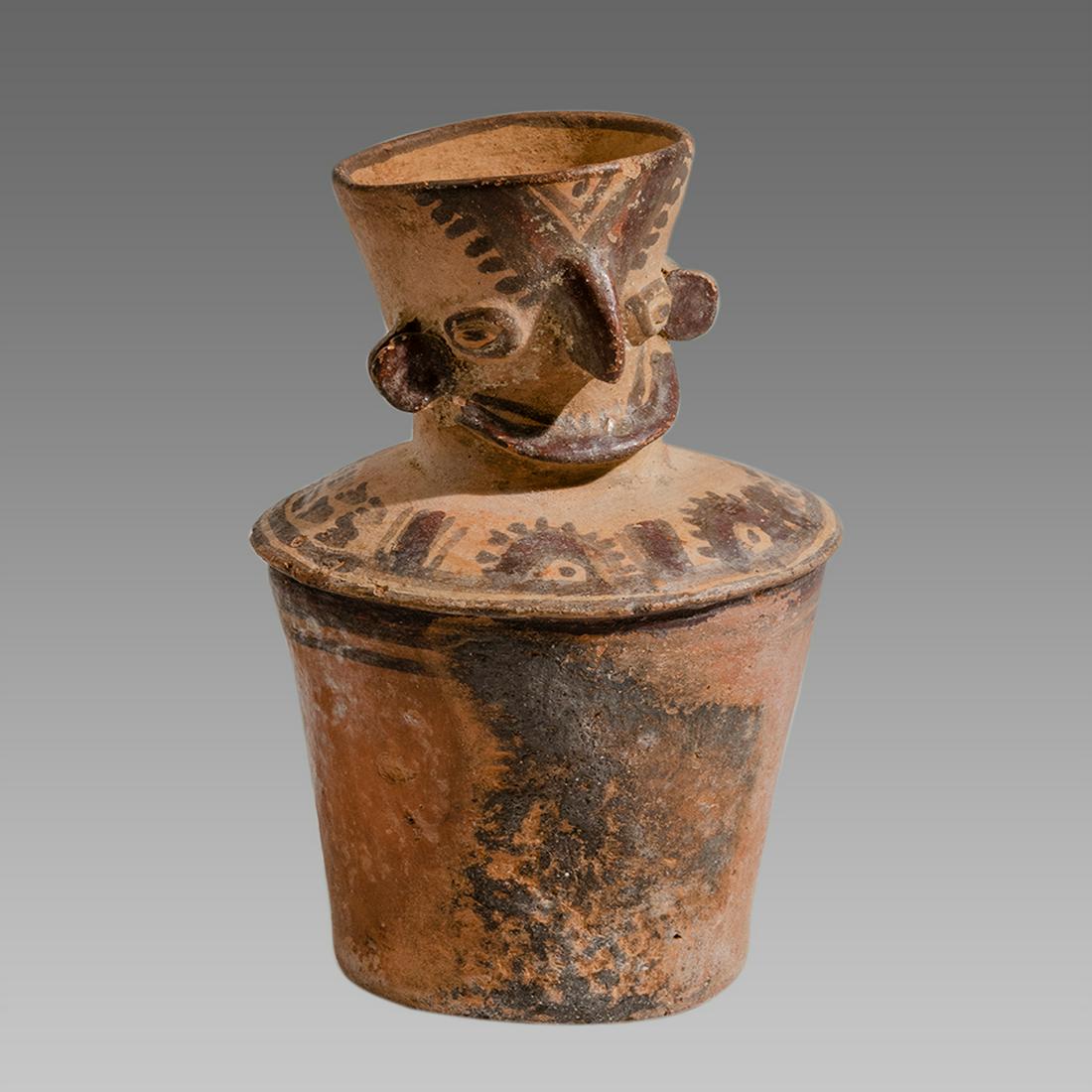 Pre-Columbian Peruvian Figural Vessel c.1000-1400 AD. (1 of 3)