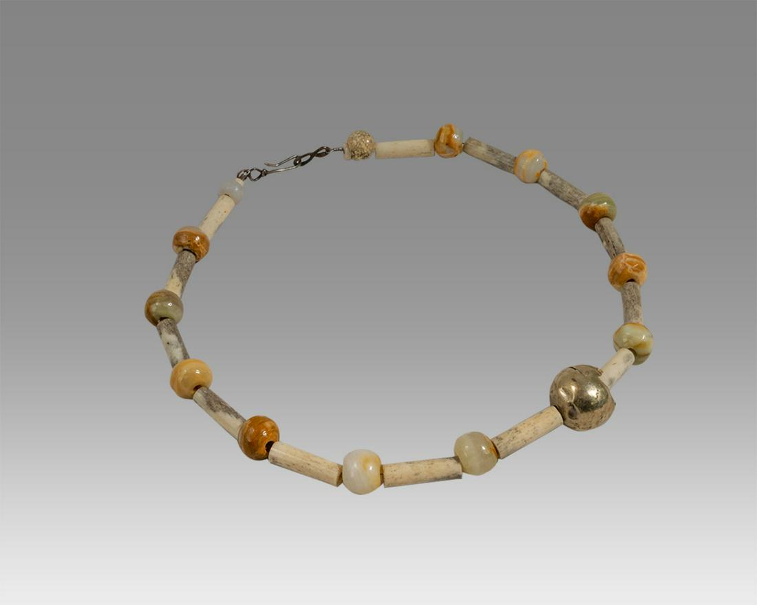 Tairona Gold & Quartz Stone Bead Necklace South (1 of 1)