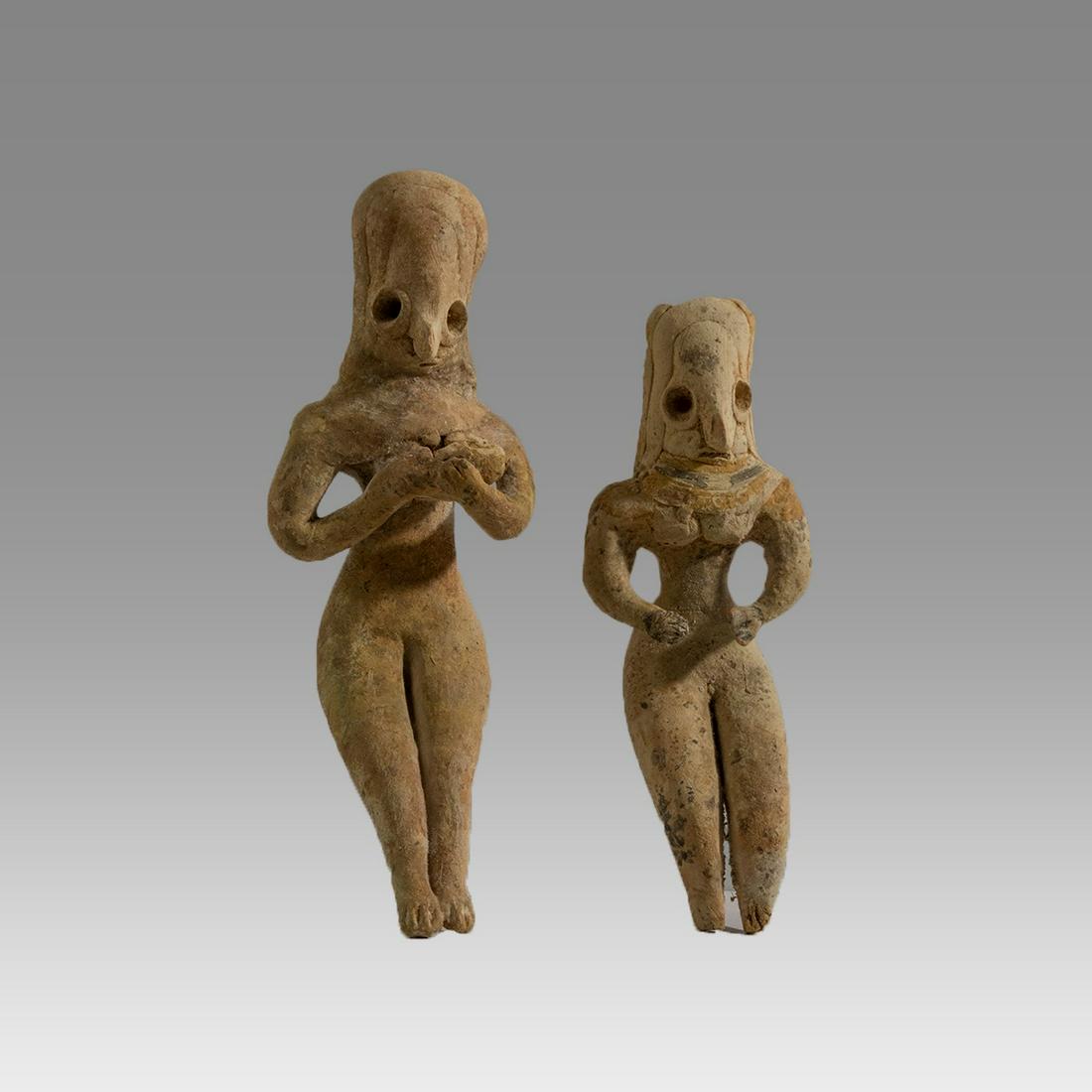 Lot of 2 Indus Valley Clay Idols. (1 of 2)