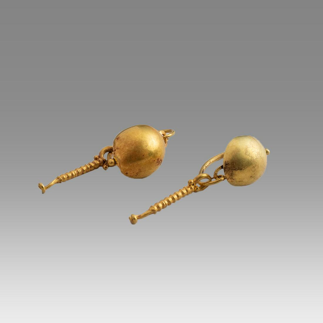 Ancient Roman Gold Pair of Earrings c.1st century AD. (1 of 1)