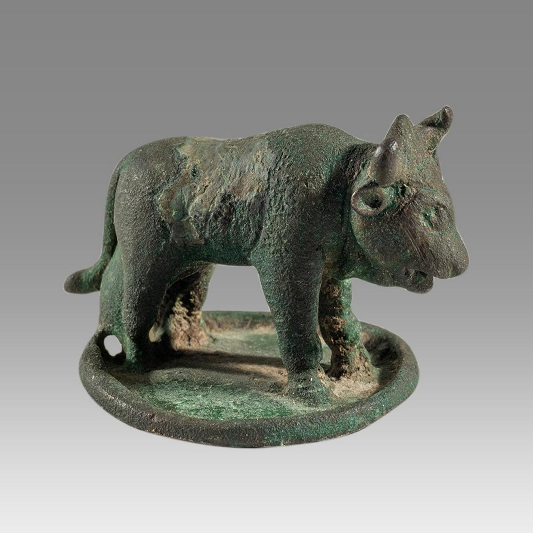Medieval period Hollow bronze Bull. (1 of 2)