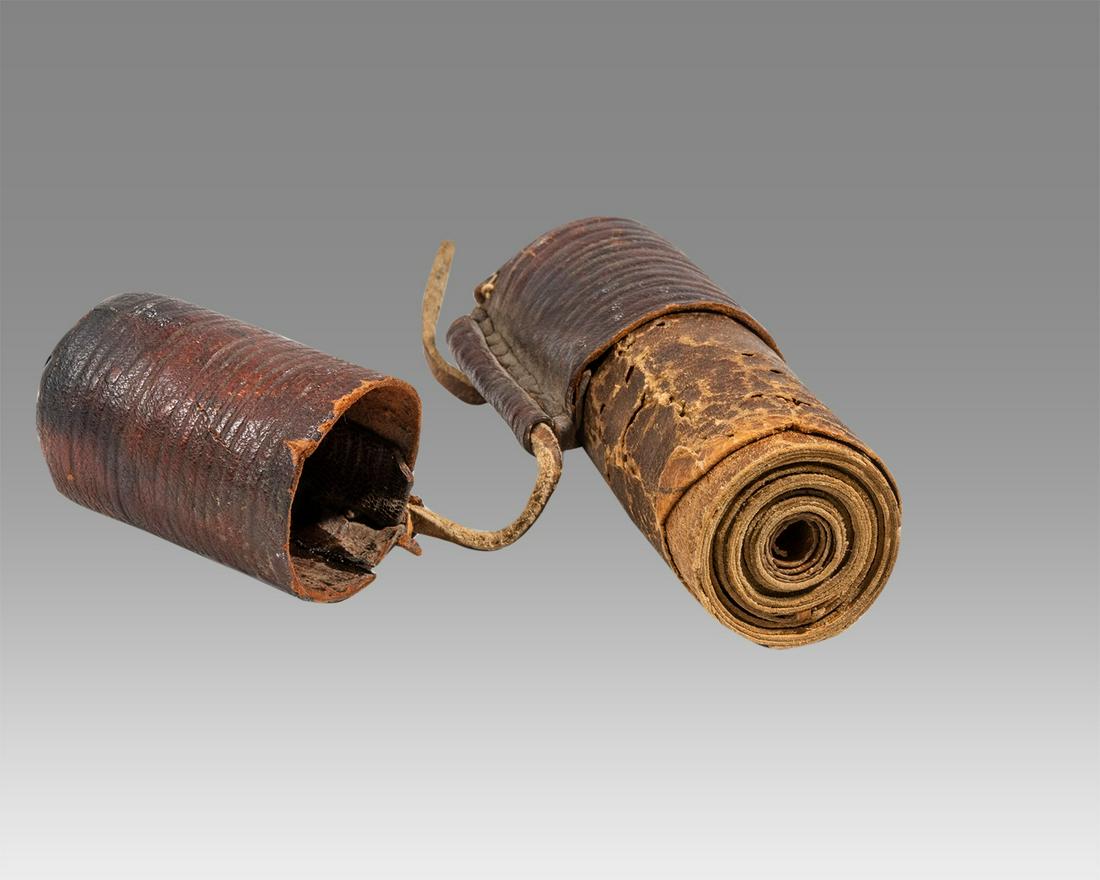 Antique Ethiopian Coptic Christian Scroll On parchment (1 of 4)