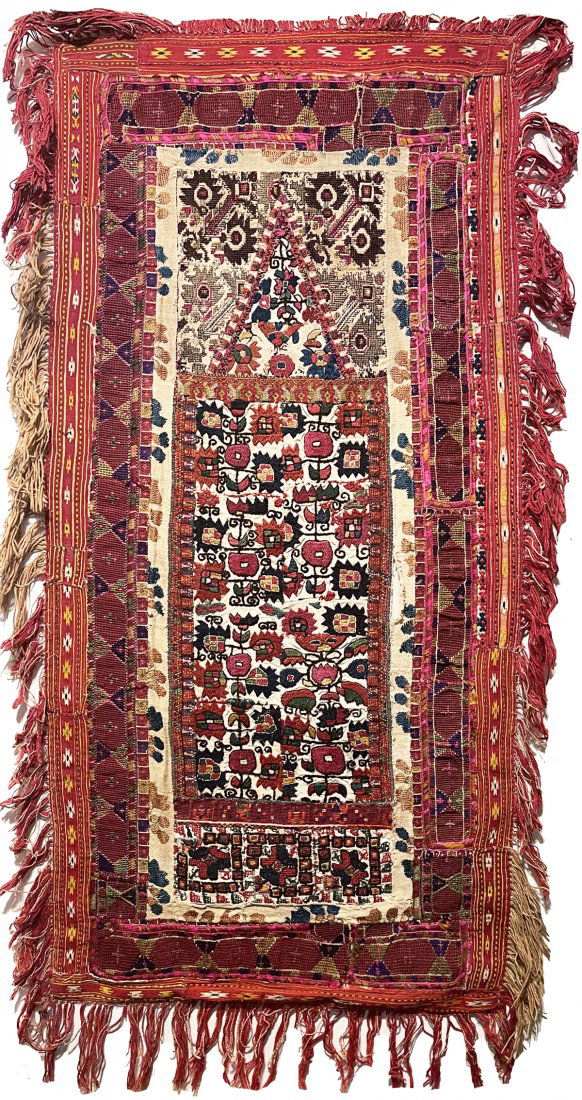 Islamic Turkish Silk Embroidered Prayer Textile (1 of 4)