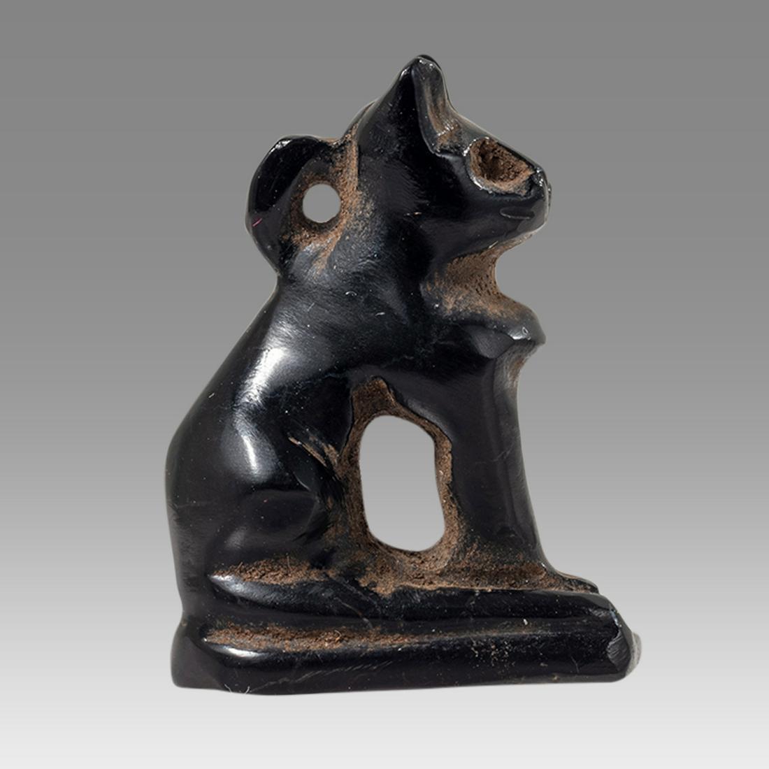 Egyptian Stone Bastet Cat Amulet. (1 of 3)