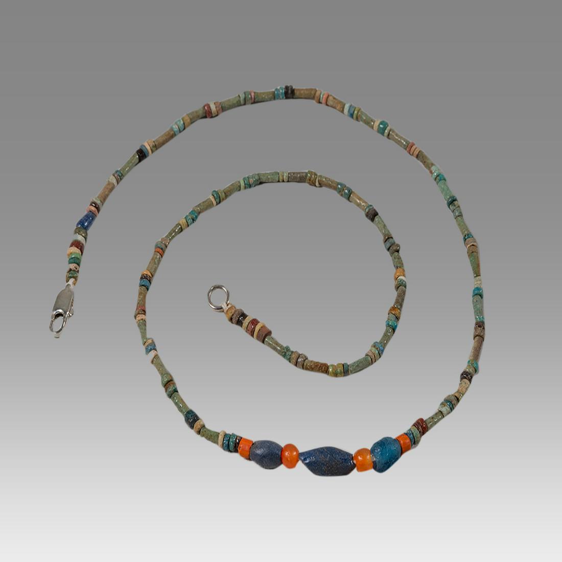 Ancient Egyptian Faience Bead Necklace c.300-50 BC. (1 of 1)