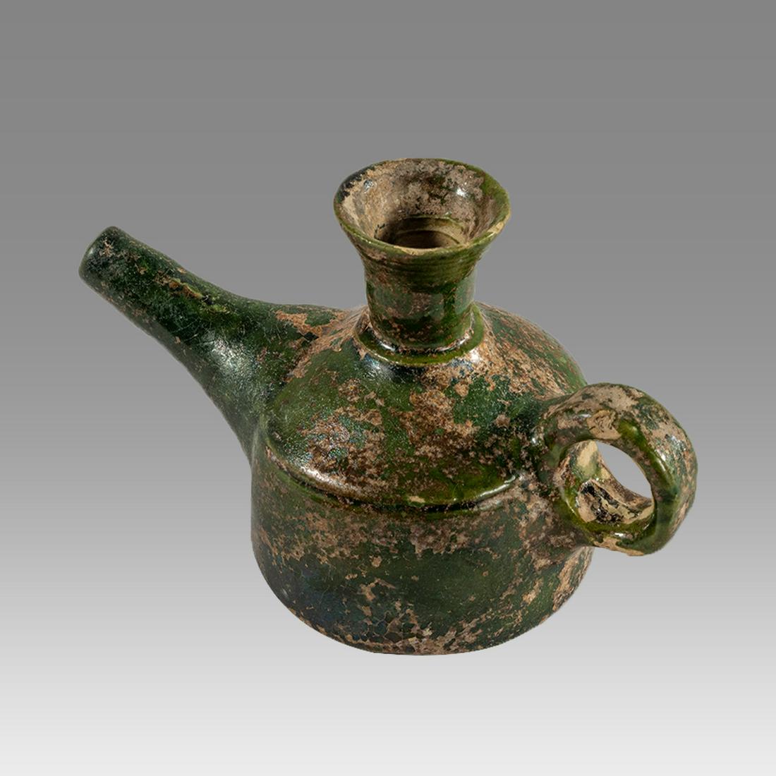 Islamic Ceramic Oil Lamp c.14th century AD. (1 of 3)