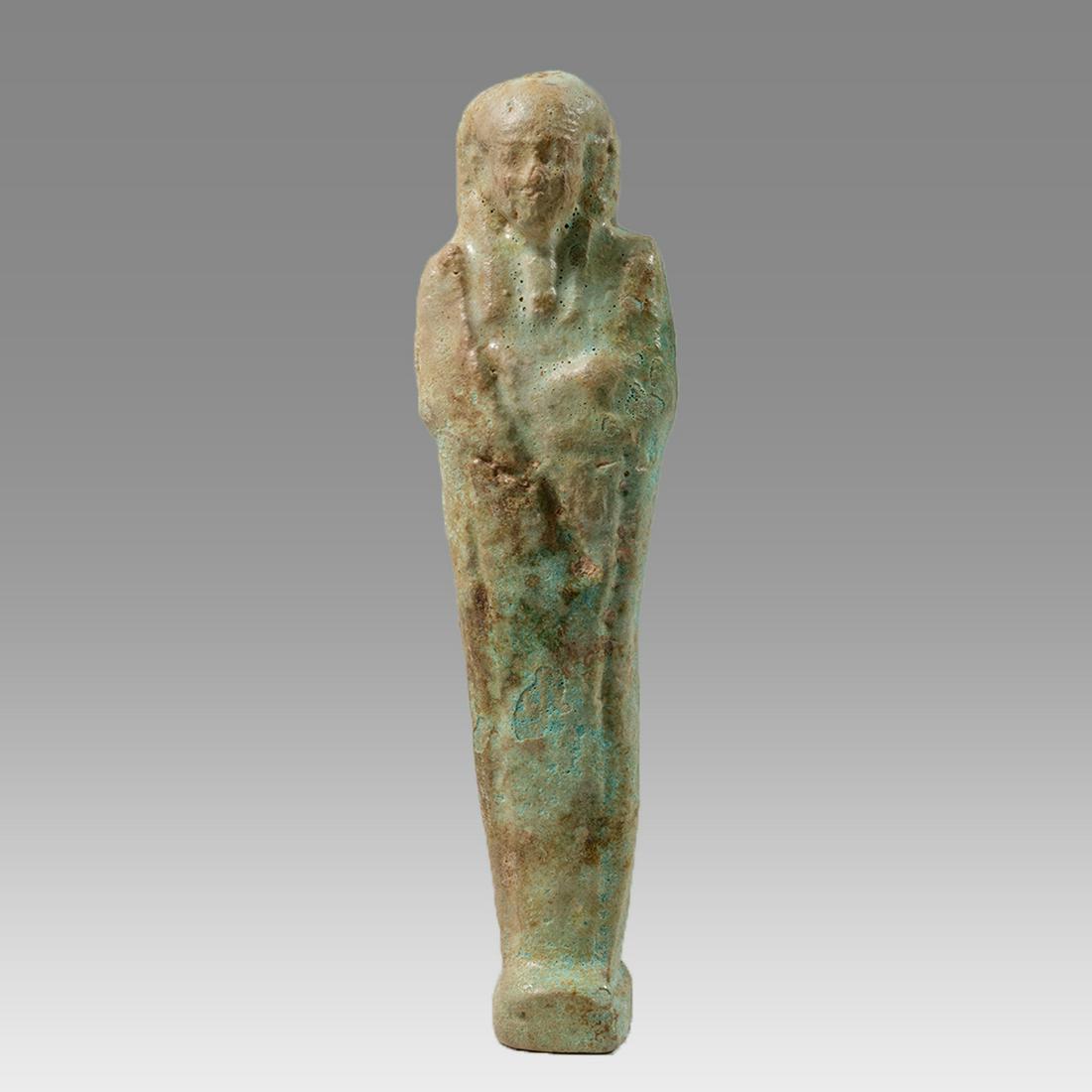 Ancient Egyptian Faience Ushabti Late Period c.550-300 (1 of 3)