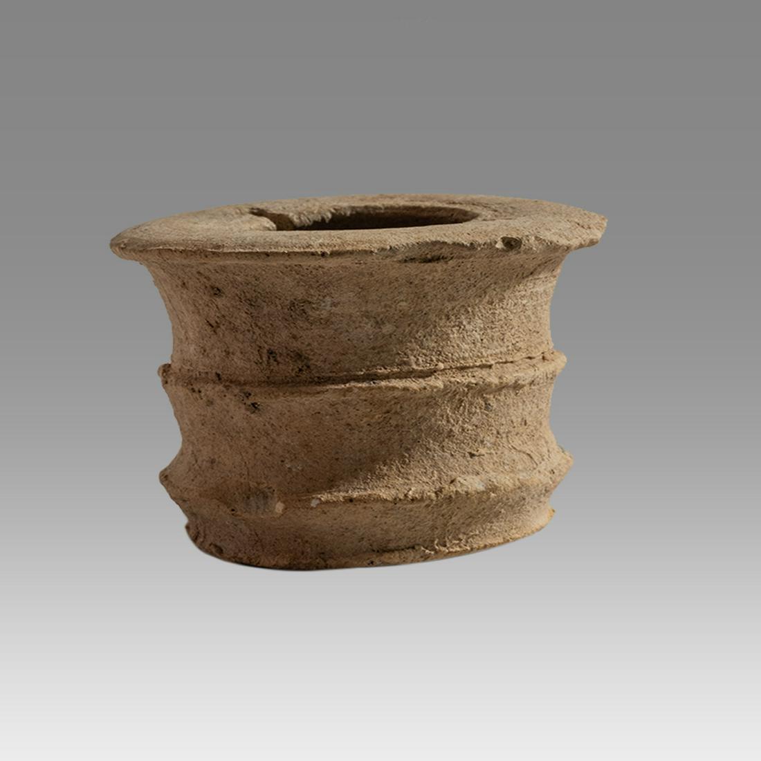 Ancient Holy Land Herodian Terracotta Ink Vessel c.1st (1 of 2)