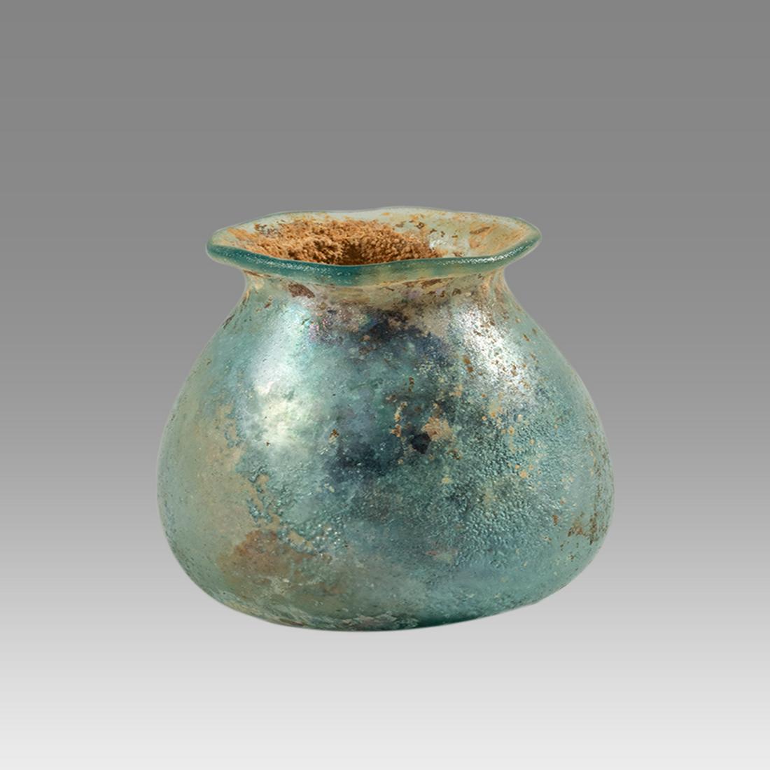 Ancient Holy Land Roman Glass Bottle c.1st-2nd century (1 of 3)