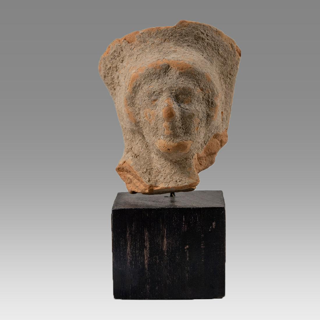 Ancient Greek Terracotta Female Head c.4th century BC. (1 of 3)