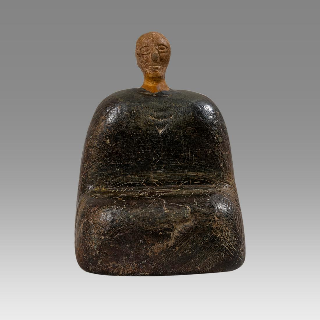 Baktrian Stone Idol. (1 of 3)