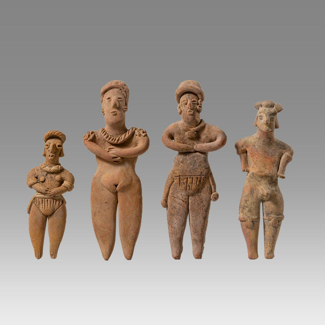 Lot of 4 Ancient Pre-columbian Colima Figures from West (1 of 2)