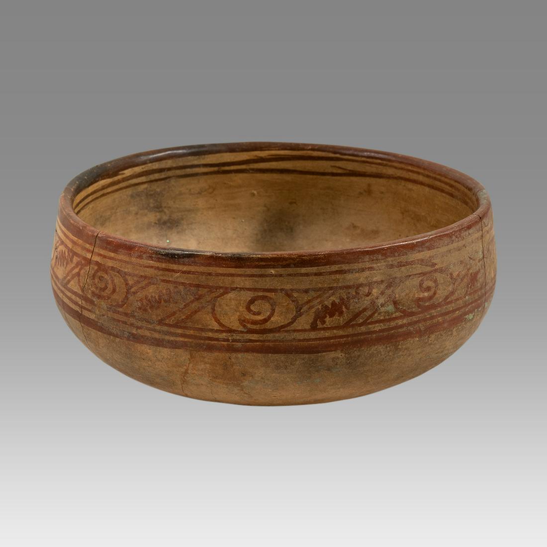 Ancient Pre Columbian Maya Pottery Bowl Central (1 of 2)