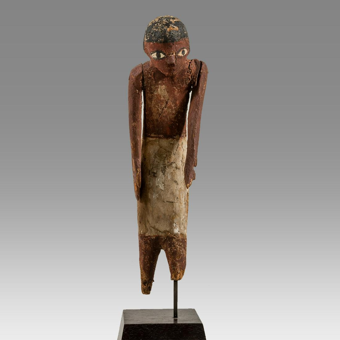 Ancinet Egyptian Wood Carved Tomb Figure Middle (1 of 4)