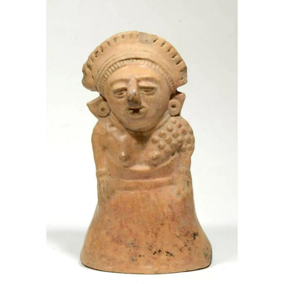 Mayan Pottery Molded Fine Female Figure Late Classic (1 of 4)