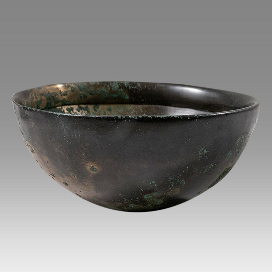 Ancient Near Eastern Sasanian Tinned copper Bowl c.6th (1 of 3)
