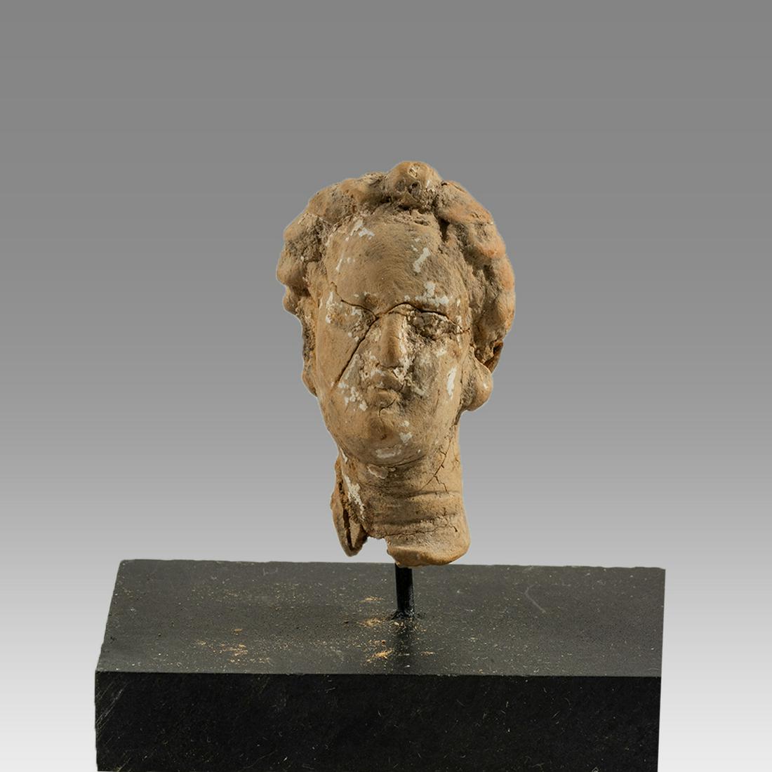 Ancient Holy Land Roman Terracotta Head c.1st-2nd (1 of 3)