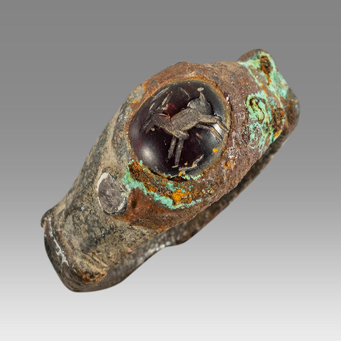 Ancient Holy Land Roman Silver Ring c.1st-2nd century (1 of 2)