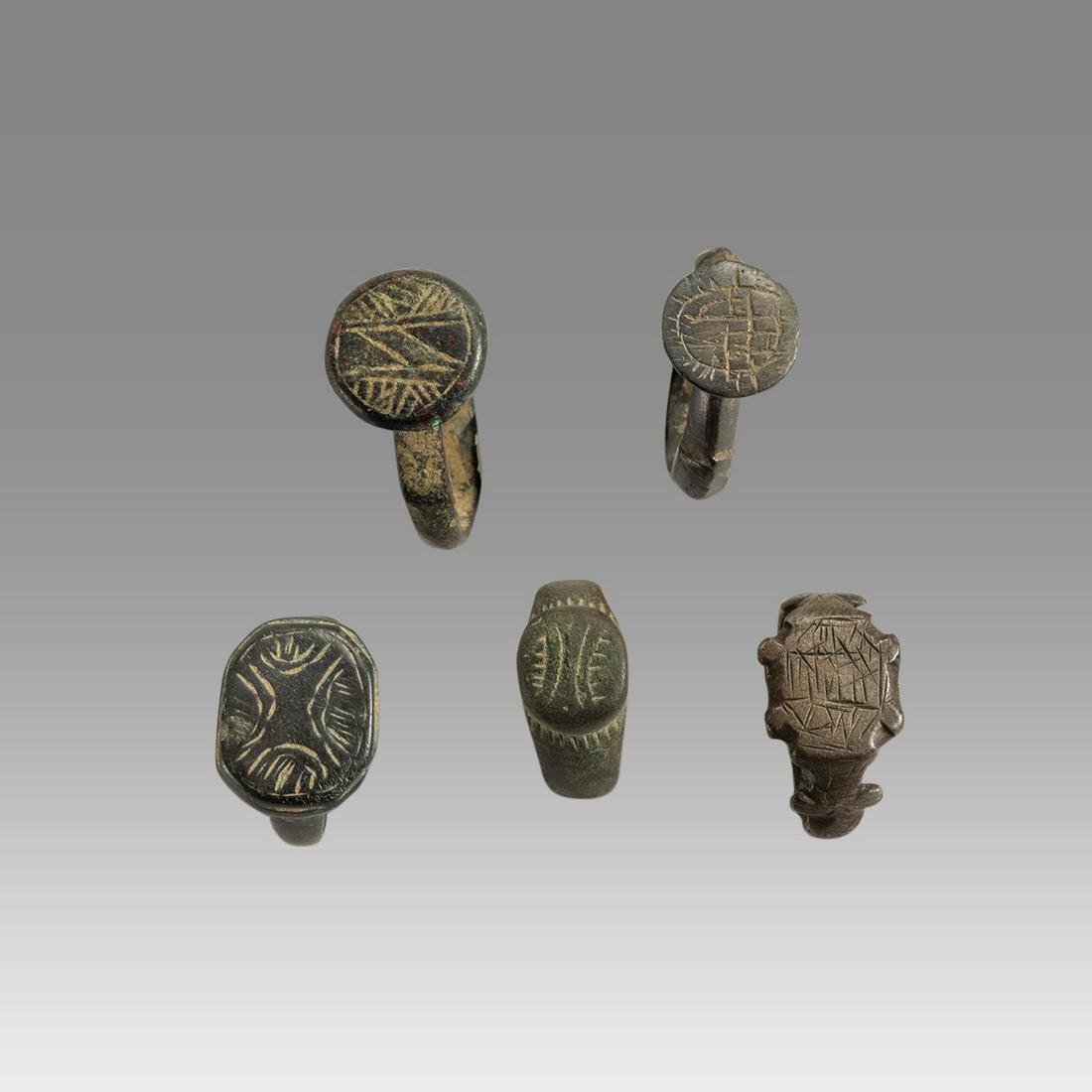 Ancient Holy Land Roman Bronze Rings (5) c.1st-2nd (1 of 2)