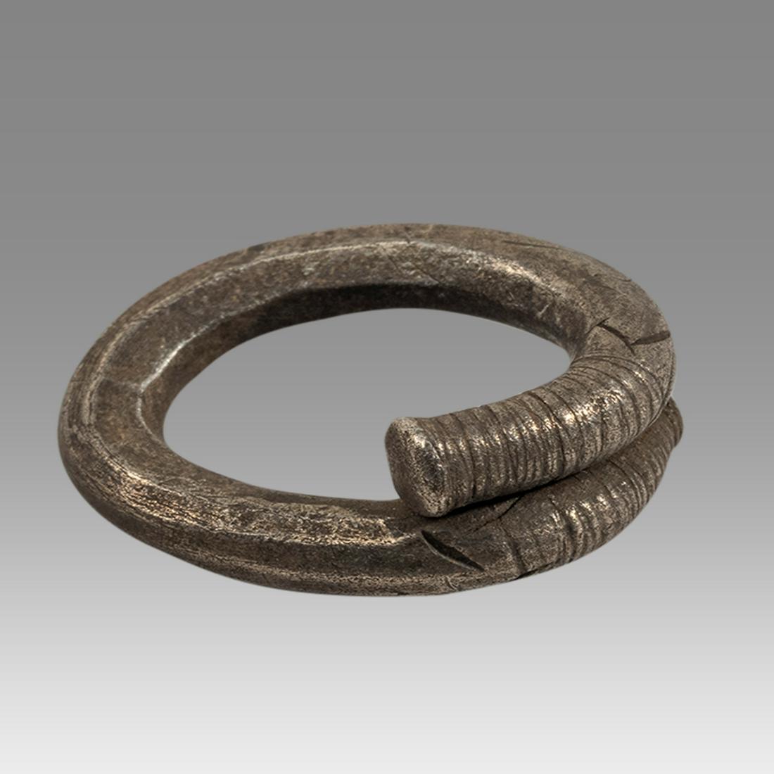 Ancient Holy Land Greek Silver Hair Ring c.2nd century (1 of 2)