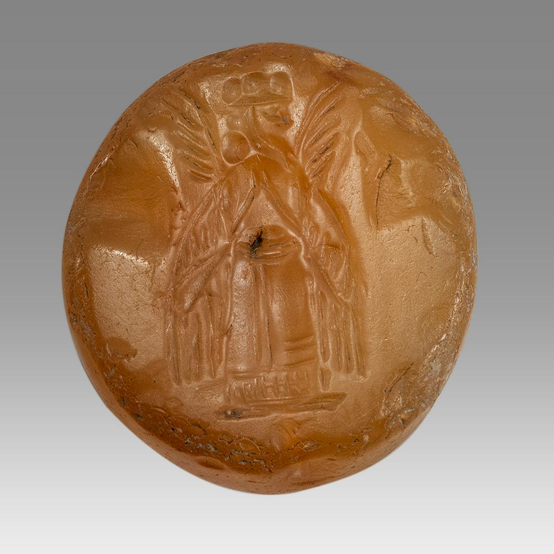Ancient Sasanian Agate Seal c.6th century AD. (1 of 2)