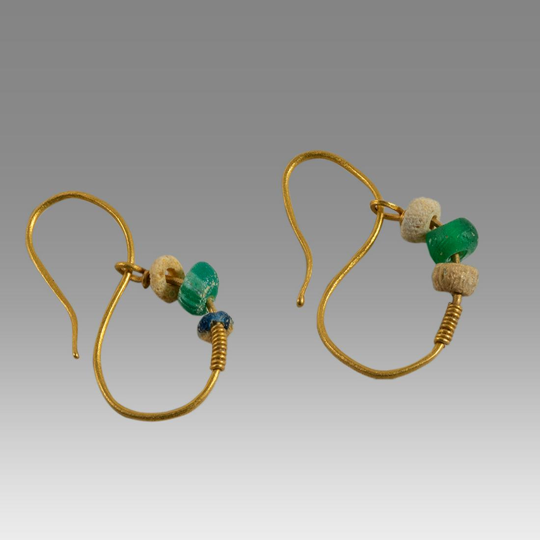 Ancient Roman Gold Pair of Earrings c.1st century AD. (1 of 1)