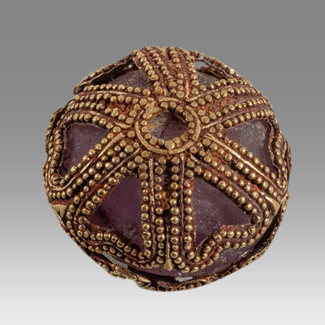 Ancient Islamic Gold Bead c.14th century AD. (1 of 2)