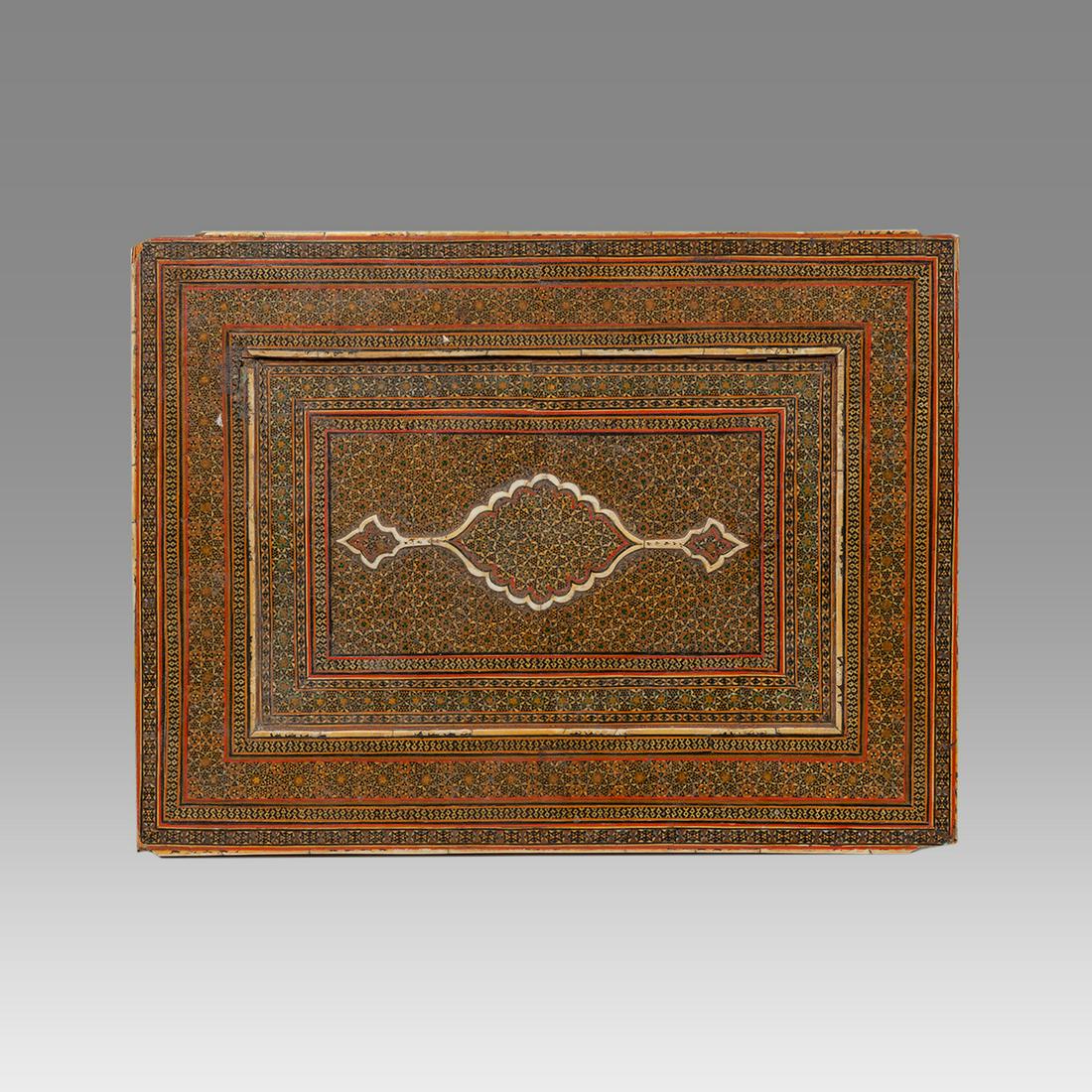 Antique Persian Khatam Mirror Frame. (1 of 2)