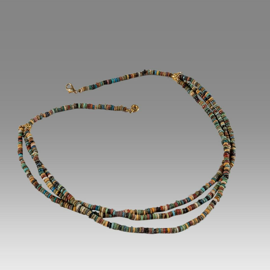 Ancient Egyptian Faience Bead Necklace c.300-50 BC. (1 of 1)