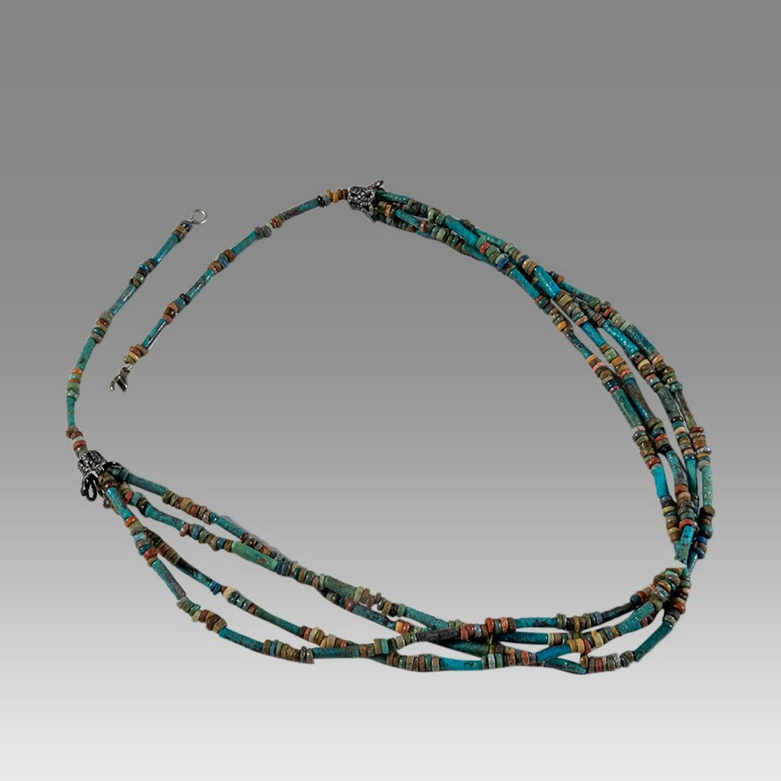 Ancient Egyptian Faience Bead Necklace c.300-50 BC. (1 of 1)
