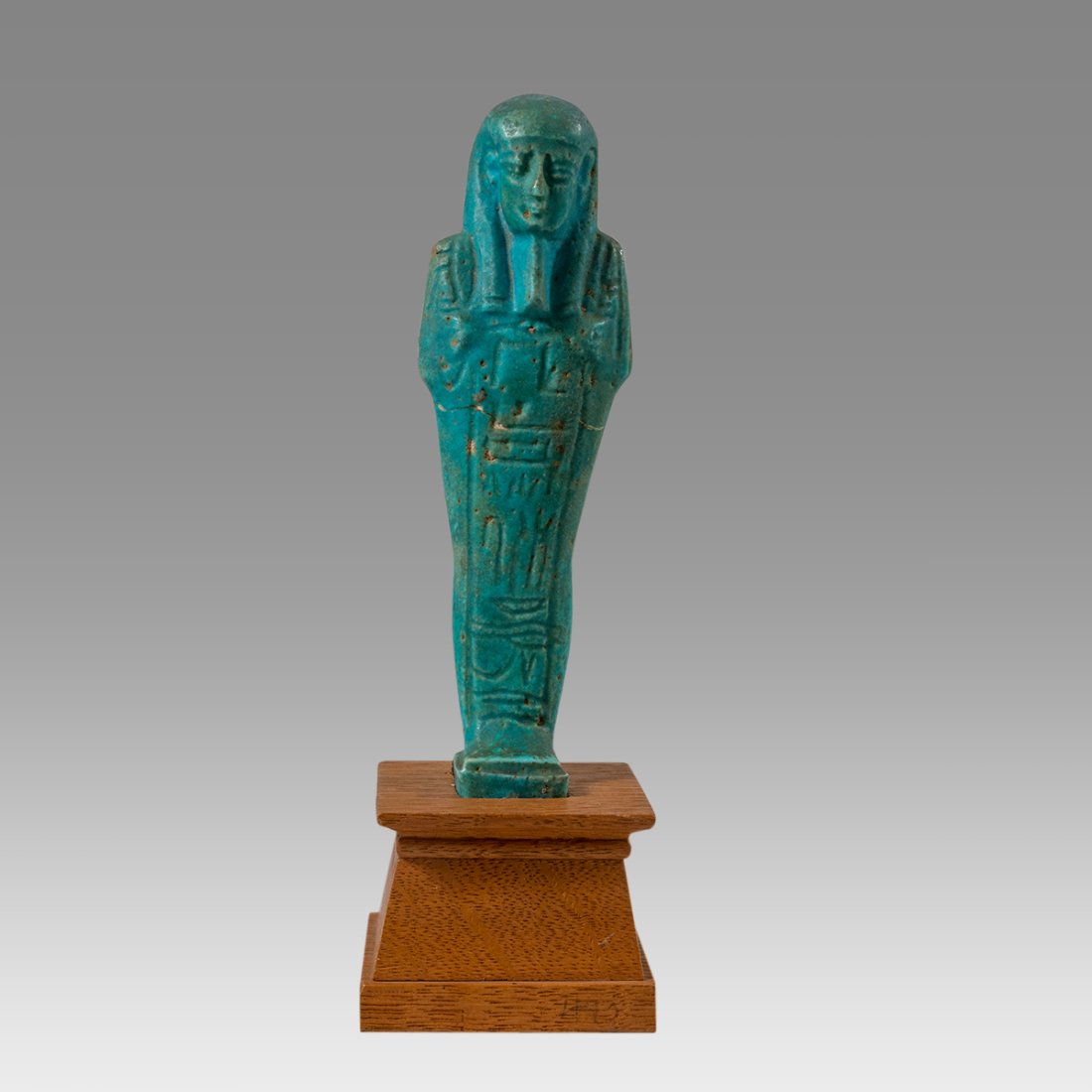 Ancient Egyptian Faience Ushabti Figure Late period, ca. 700-300 B.C. (1 of 4)