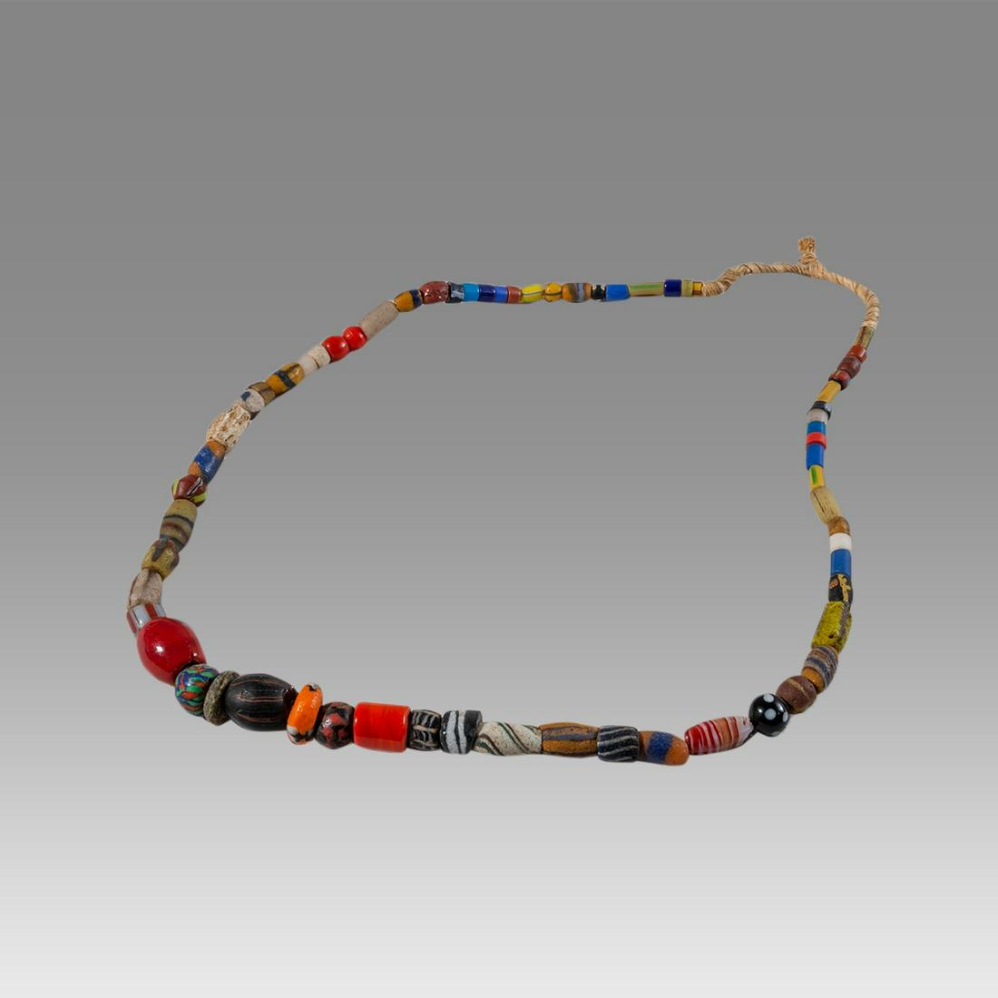 Ancient Islamic Mosaic Glass Bead Necklace c.8th century AD. (1 of 1)