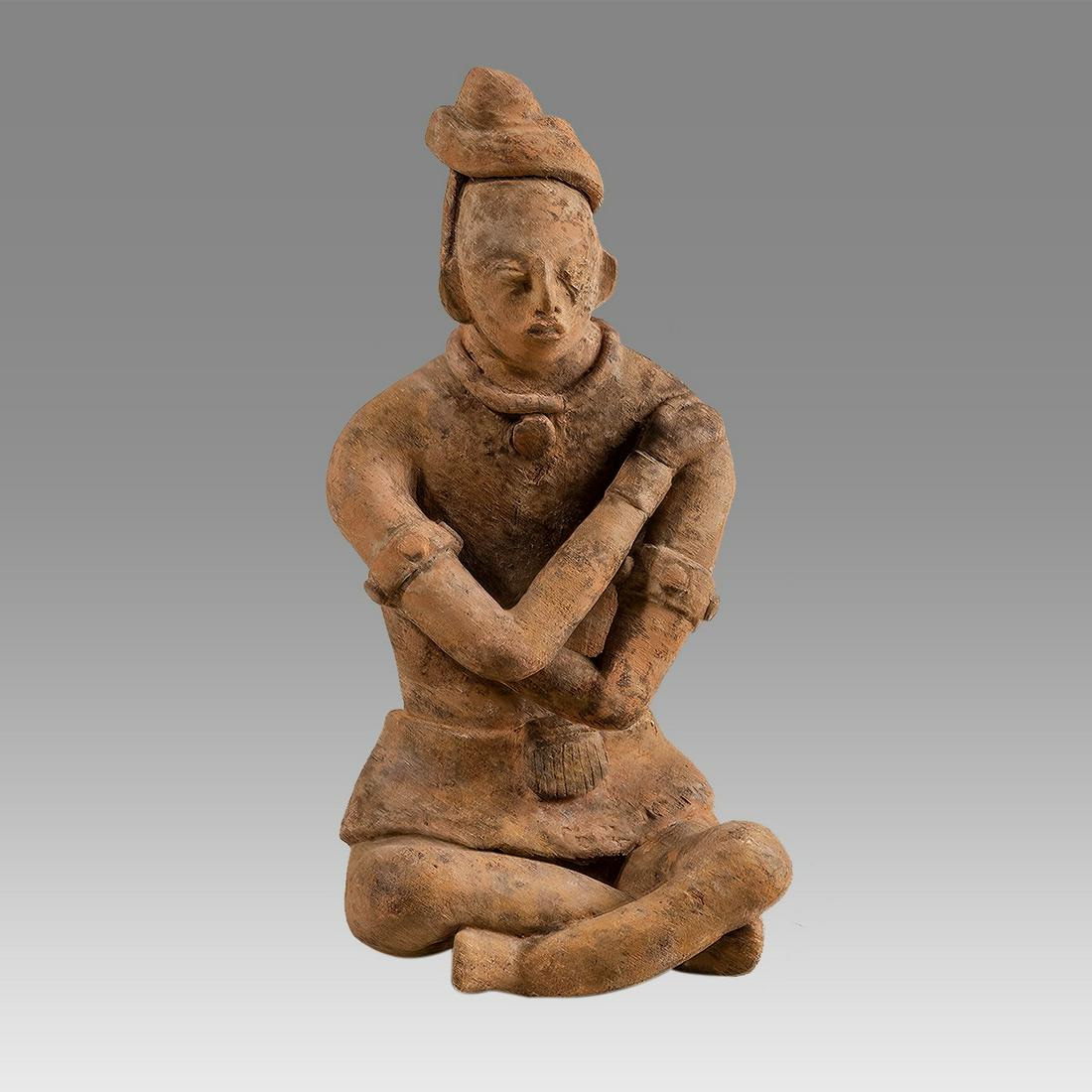 Maya Jaina Seated Priest Figure Classic Maya, Ca. 550 to 700 AD. (1 of 4)